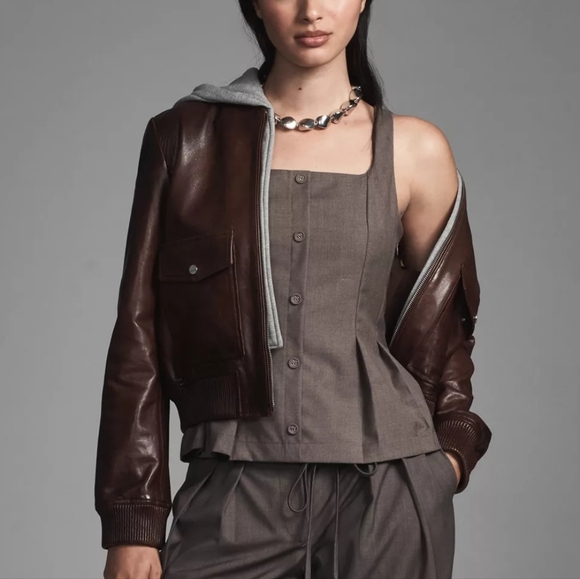 Anthropologie En Saison Mirabell Peplum Top - Picture 3 of 3